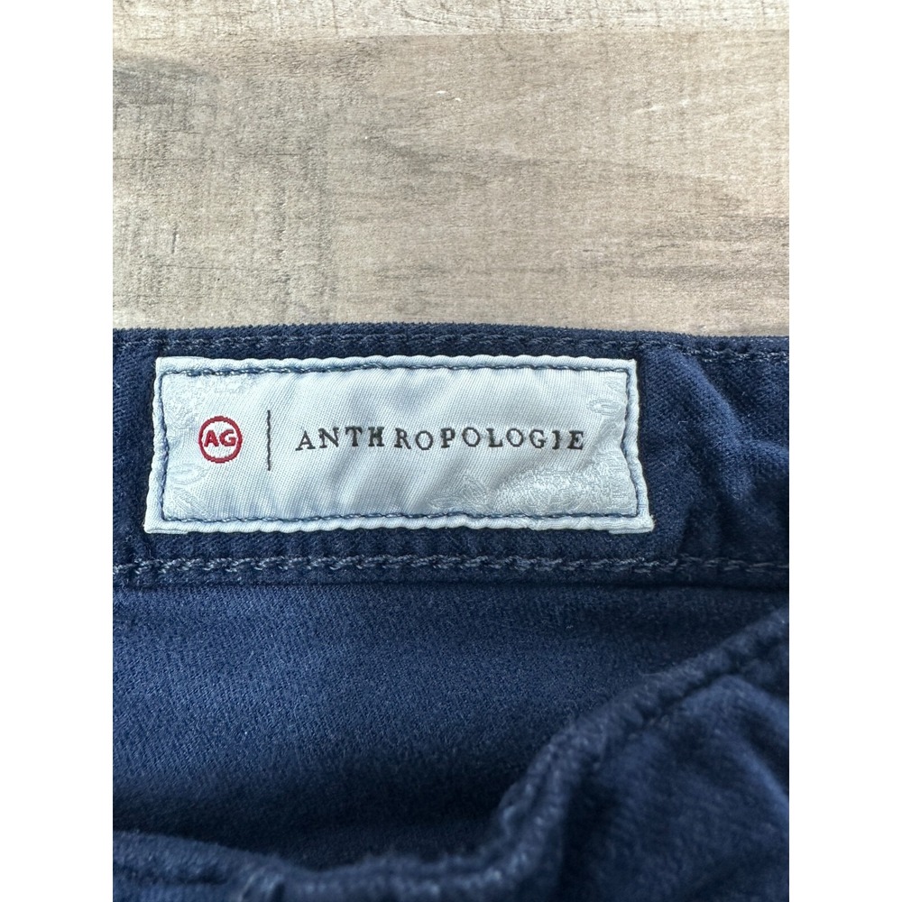 AG Adriano Goldschmied Anthropologie The Stevie Ankle Slim Straight Velvet Sz 27 - Picture 7 of 11